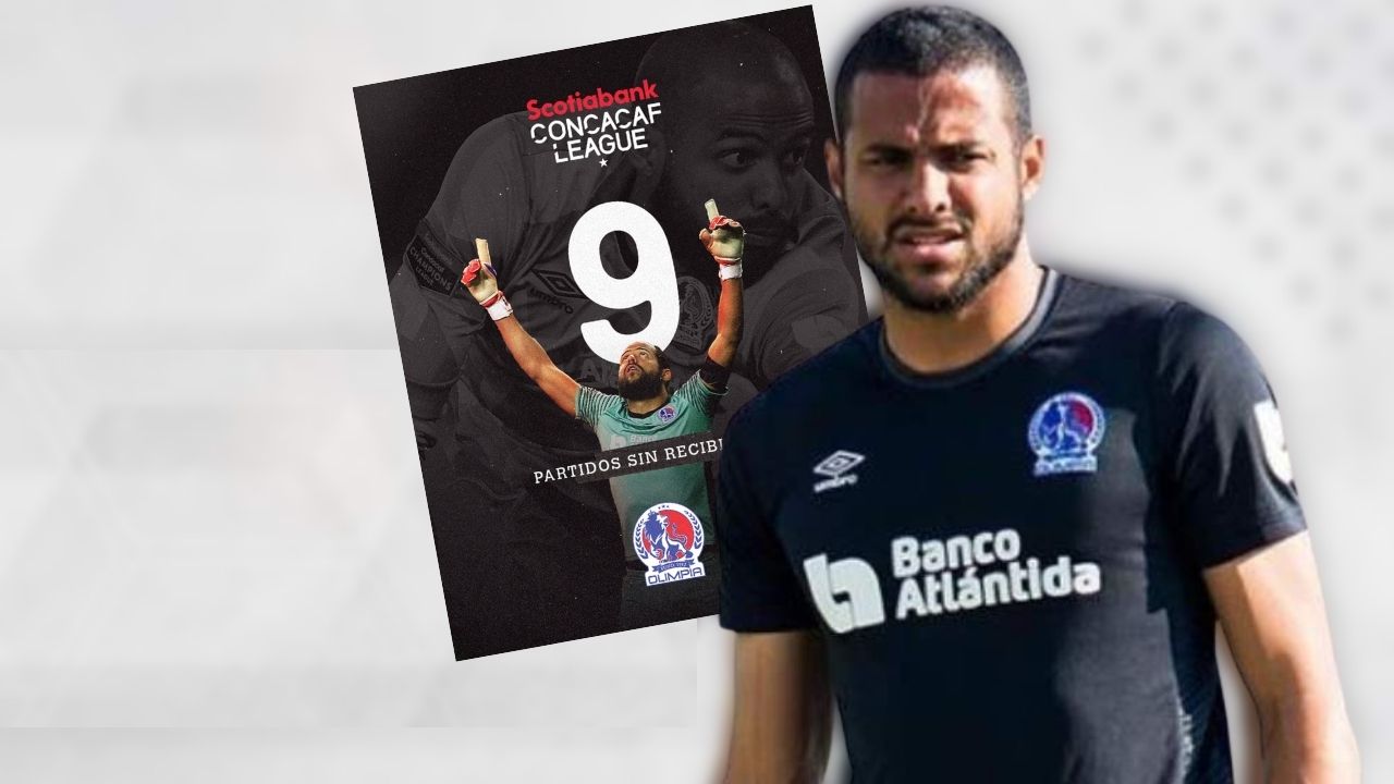 Concacaf destaca a Edrick Menjívar por importante marca de imbatibilidad con Olimpia