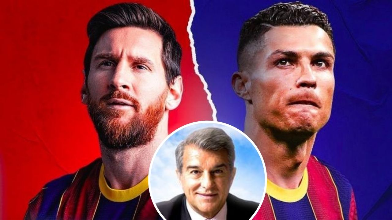 ¡Impensado! Joan Laporta busca juntar a Messi y Cristiano Ronaldo reportan en España