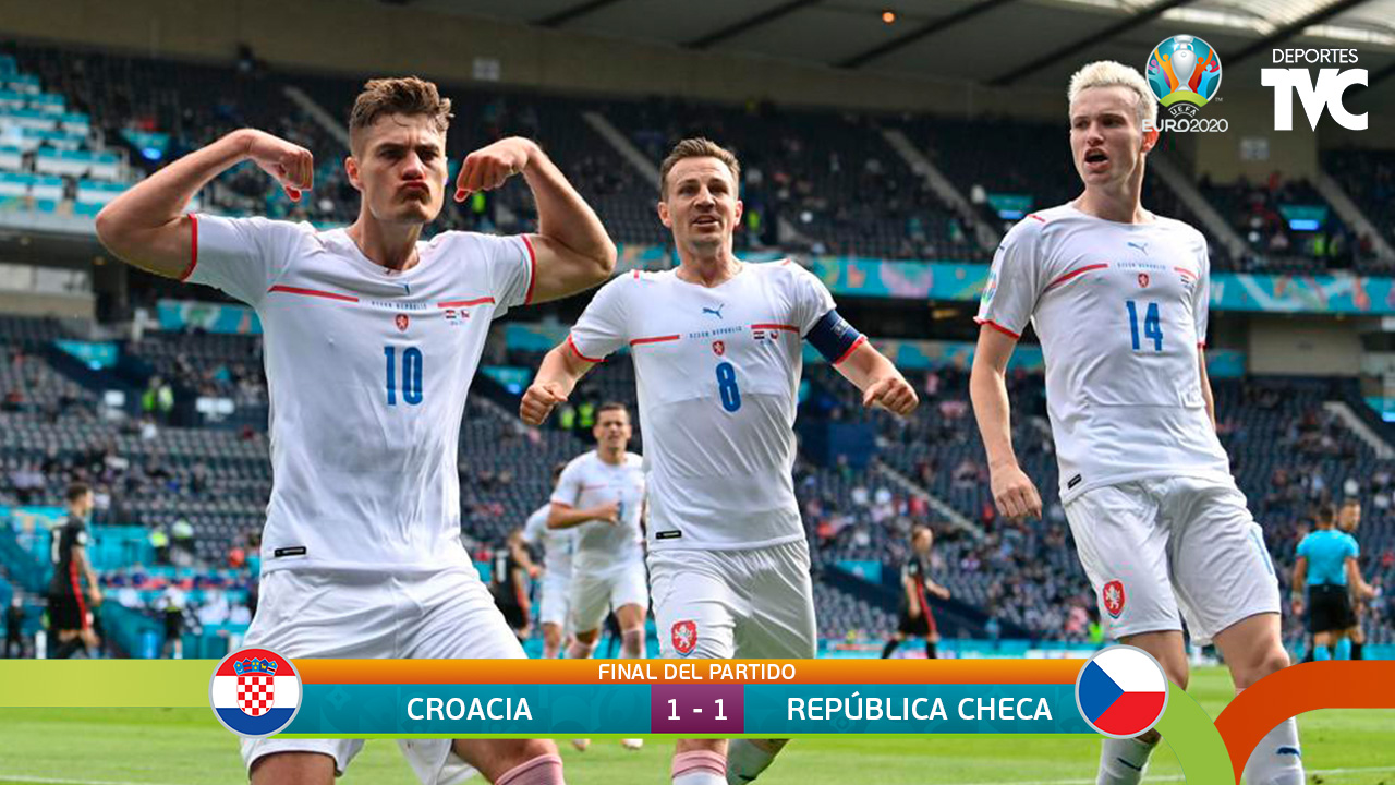 Eurocopa 2020: Croacia y República Checa empatan y dejan todo para el final