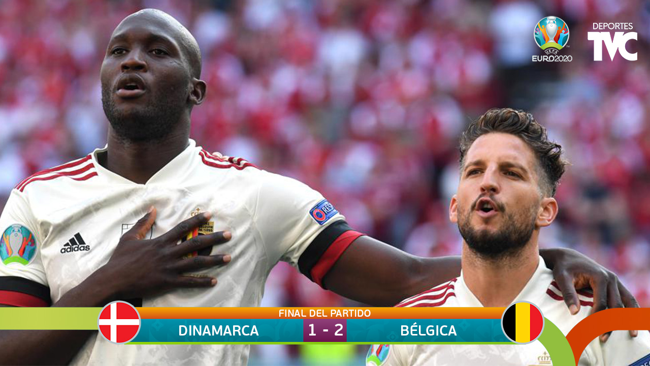 Eurocopa 2020: Bélgica vence a Dinamarca por 2-1 y clasifica a octavos