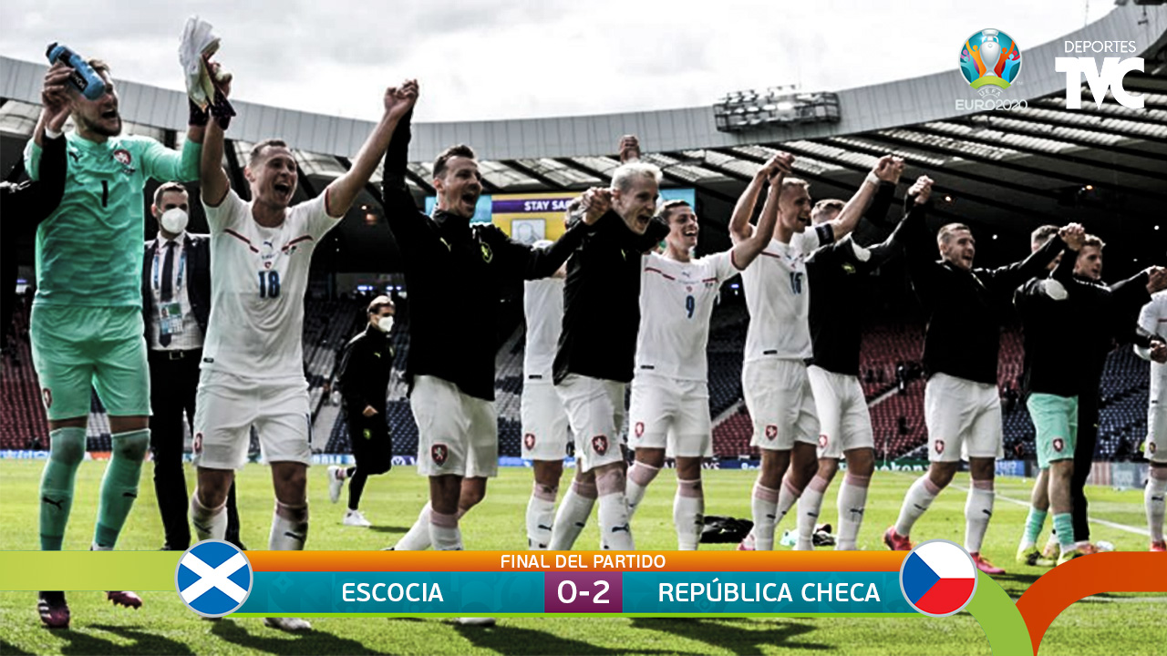 Eurocopa 2020: República Checa vence a la local Escocia por 2-0