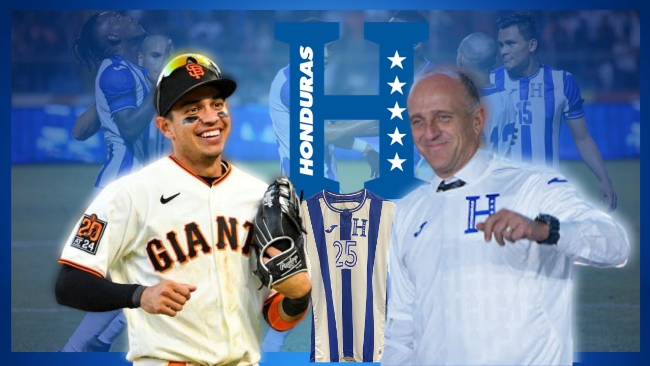 Selección de Honduras y Fabián Coito con especial regalo para Mauricio Dubón