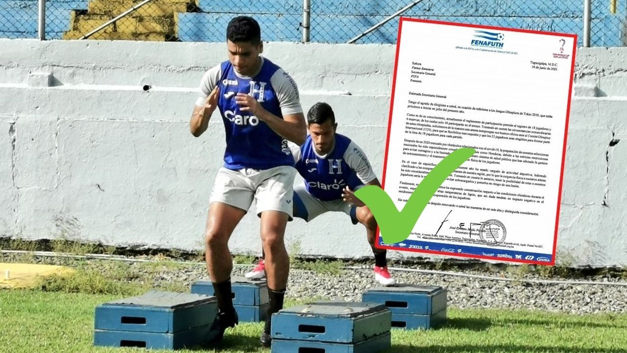 Oficial: Honduras Sub-23 podrá contar con cuatro refuerzos para los Juegos Olímpicos de Tokio