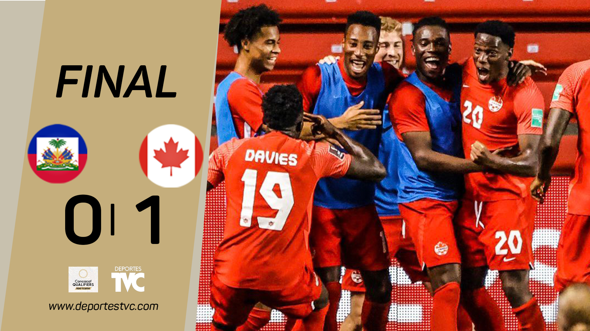 Eliminatoria Concacaf: Canadá vence por la mínima a Haití y se acerca a la octogonal final