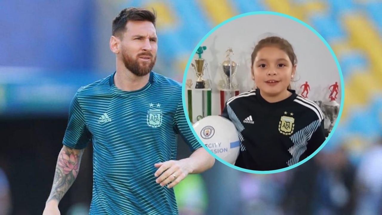 El simbólico gesto de Lionel Messi con un niña de nueve años que le dedicó un video