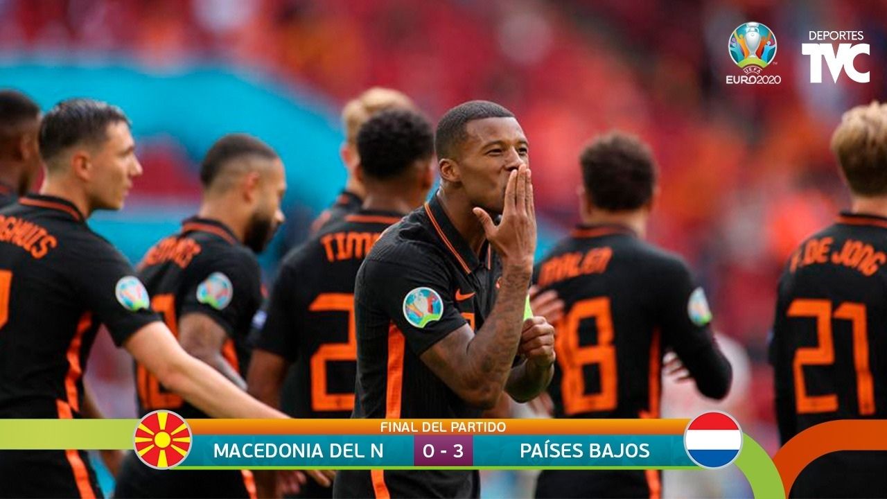 Eurocopa 2020: Macedonia del Norte cae 0-3 con Países Bajos que confirma su candidatura al título