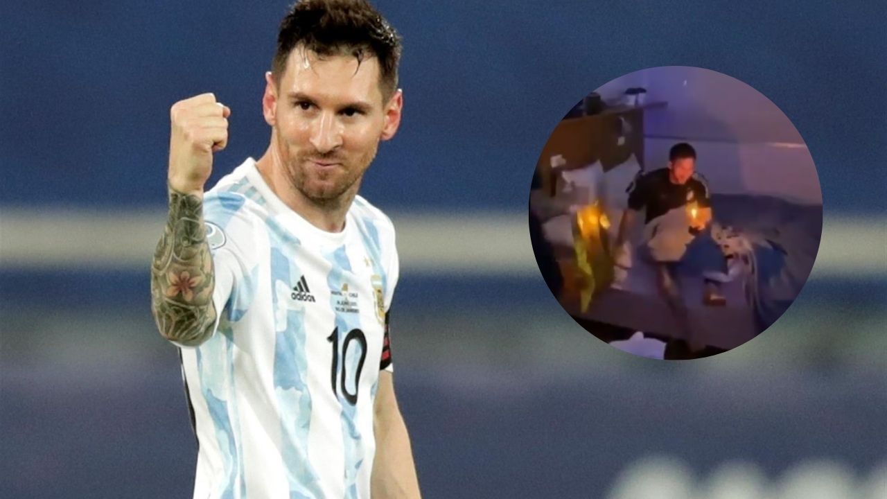 Messi festeja su cumpleaños y así fueron los extraños regalos que recibió de sus compañeros