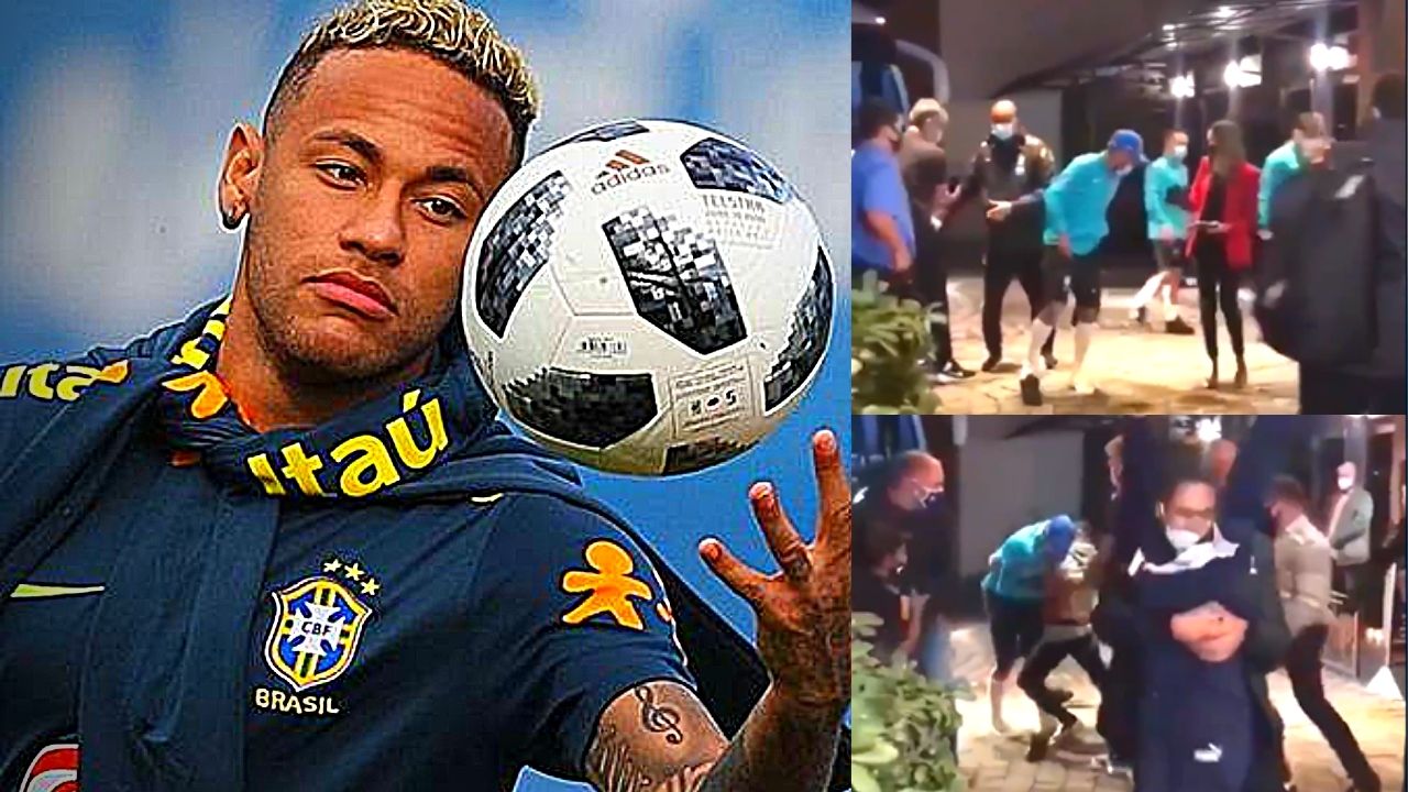 Neymar se lleva susto luego que varios aficionados se abalanzaran sobre él