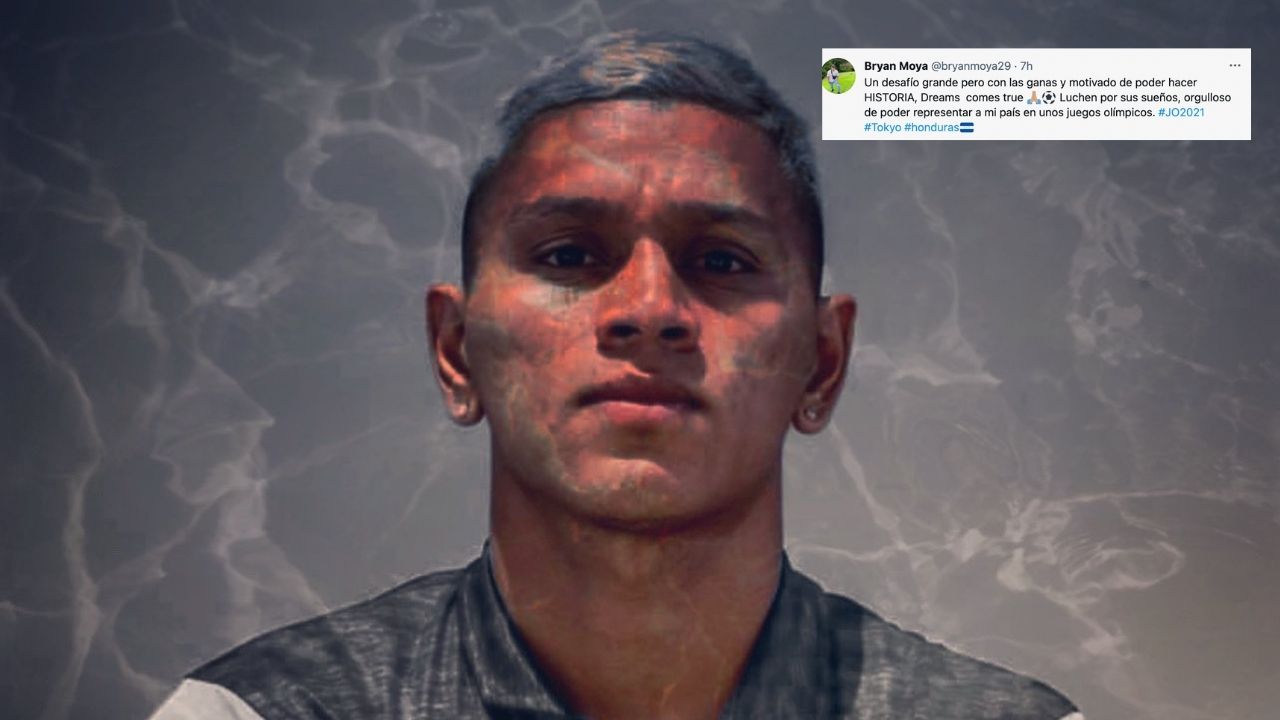 La reacción de Bryan Moya al ser anunciado como refuerzo hondureño para los Juegos Olímpicos