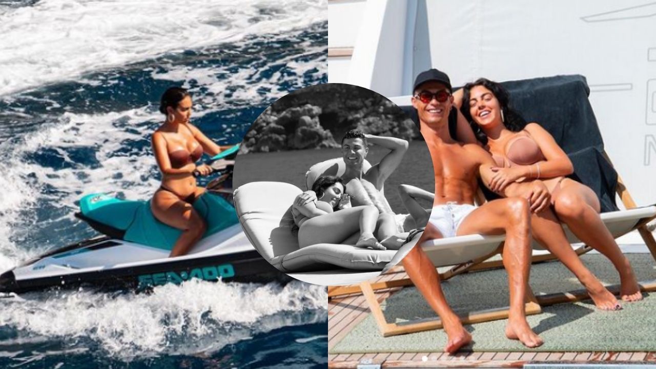 Novia de Cristiano Ronaldo enciende las redes con sensuales fotos en vacaciones con el jugador