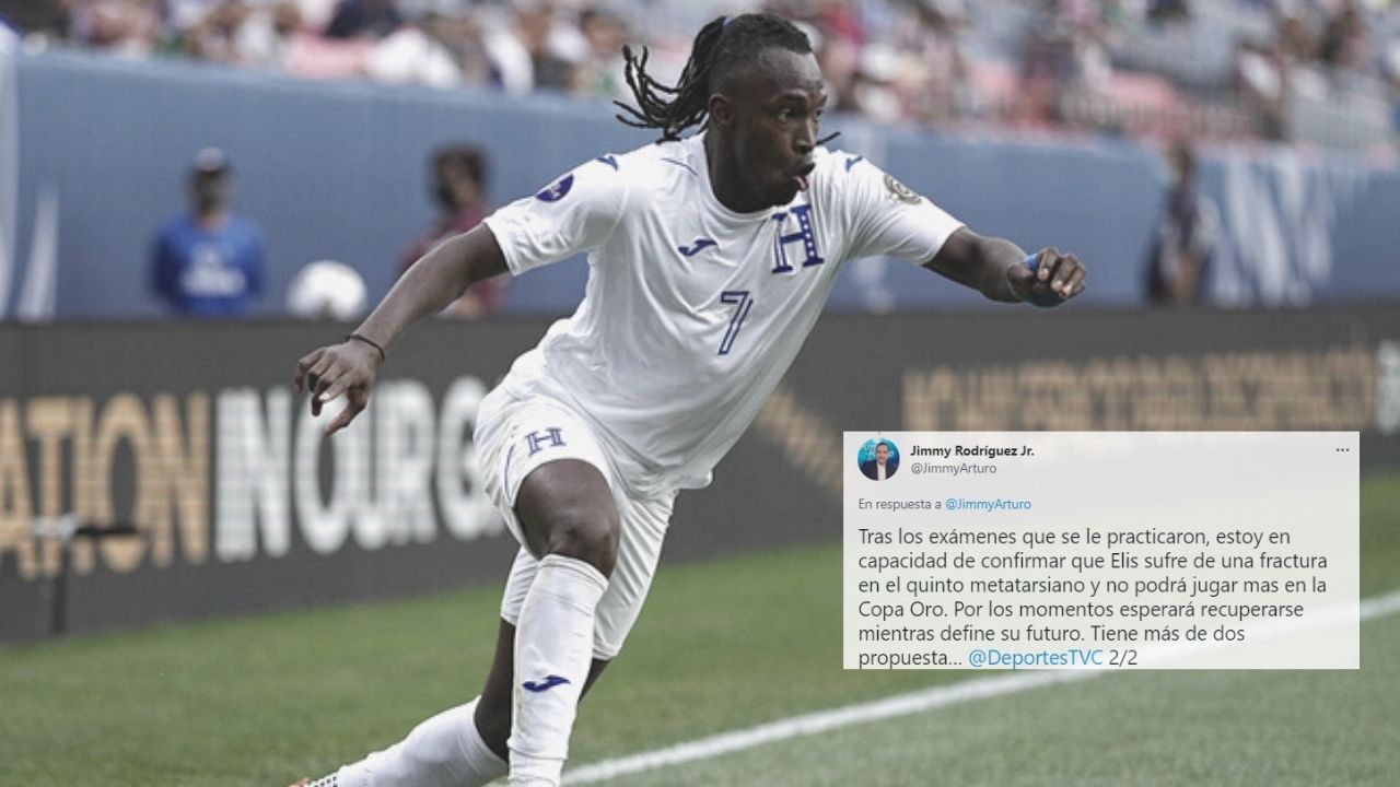 ¡Duro golpe a la H! Alberth Elis es baja para lo que resta de la Copa Oro por lesión