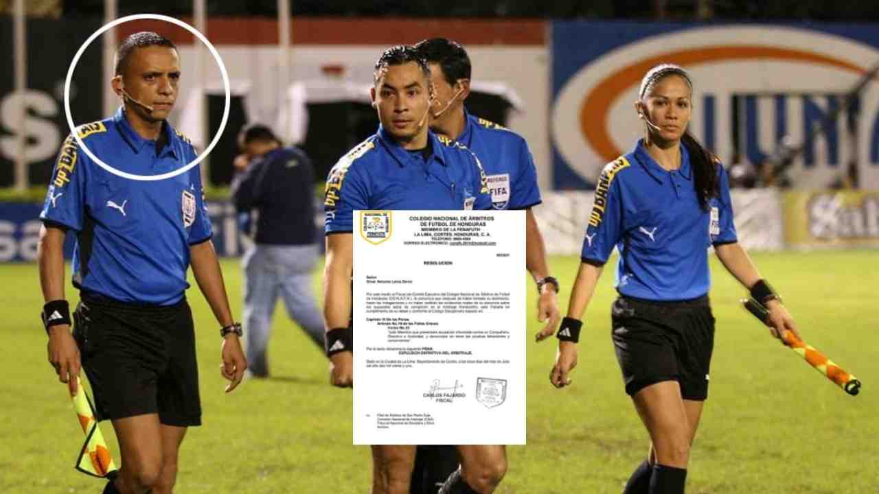 Árbitro hondureño es expulsado de por vida en Liga Nacional