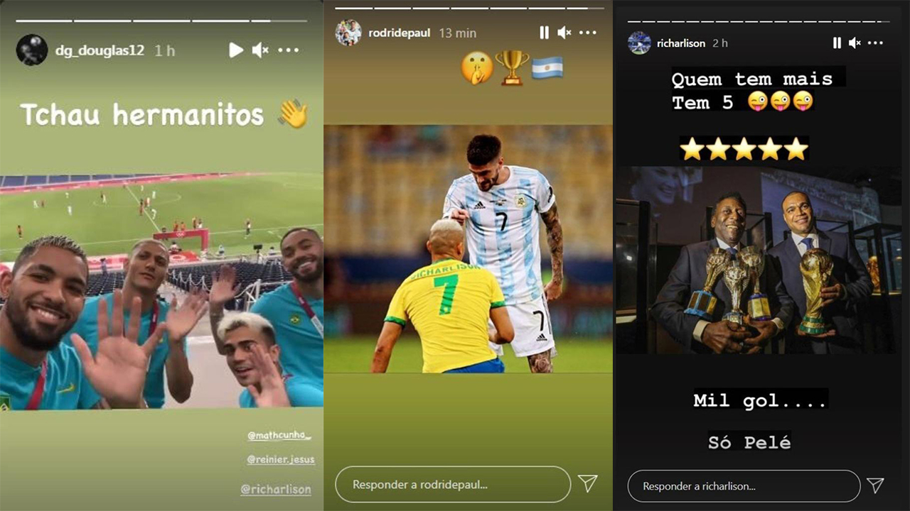 Jugadores Brasileños se burlan de la eliminación de Argentina en los Juegos Olímpicos de Tokio