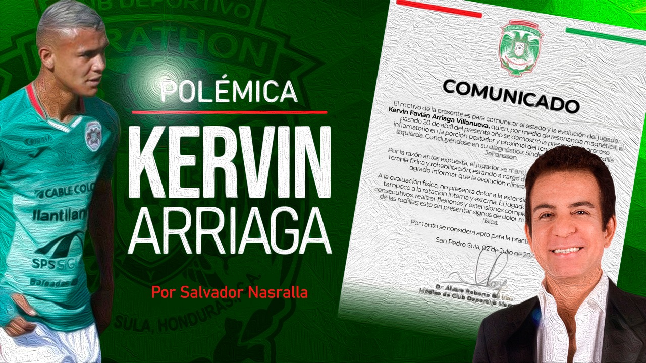 Salvador Nasralla: Kervin Arriaga no está al cien por ciento disponible
