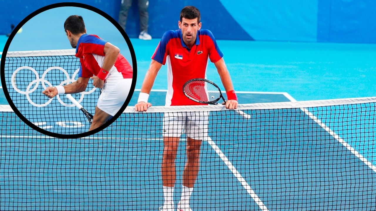 Duras críticas a Djokovic tras su berrinche tirando la raqueta por perder medalla de bronce en Tokio