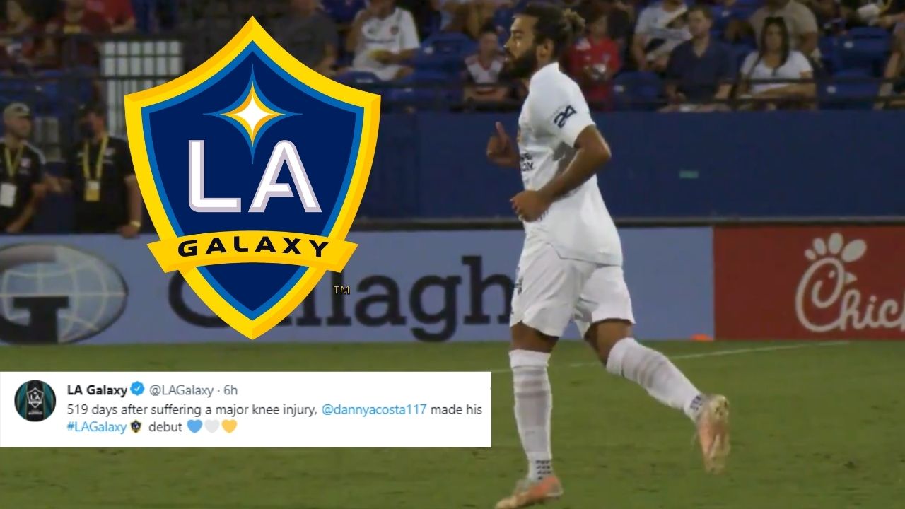 LA Galaxy destaca debut de Danilo Acosta en el club tras 519 días lesionado