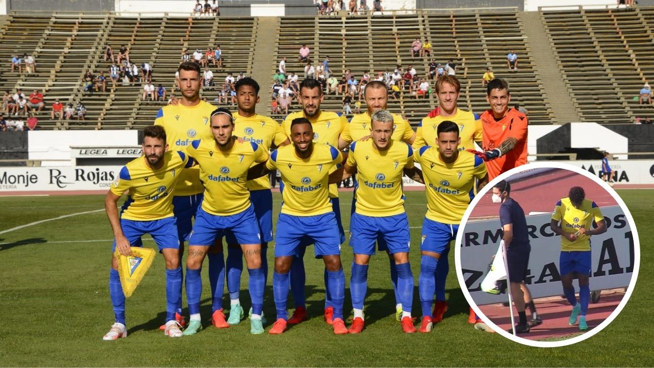 Choco Lozano se retira lesionado de amistoso del Cádiz