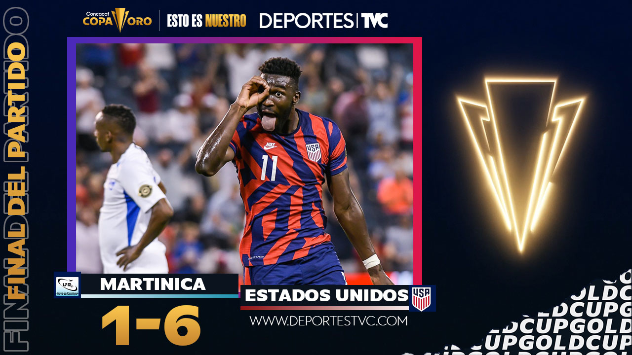 Copa Oro 2021: Estados Unidos humilla a Martinica y junto a Canadá se meten en cuartos de final