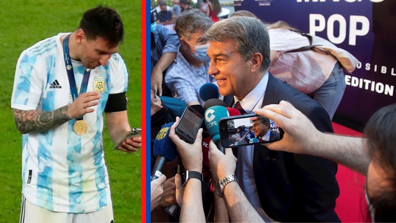 Laporta actualiza cómo va la renovación de Messi en el Barcelona