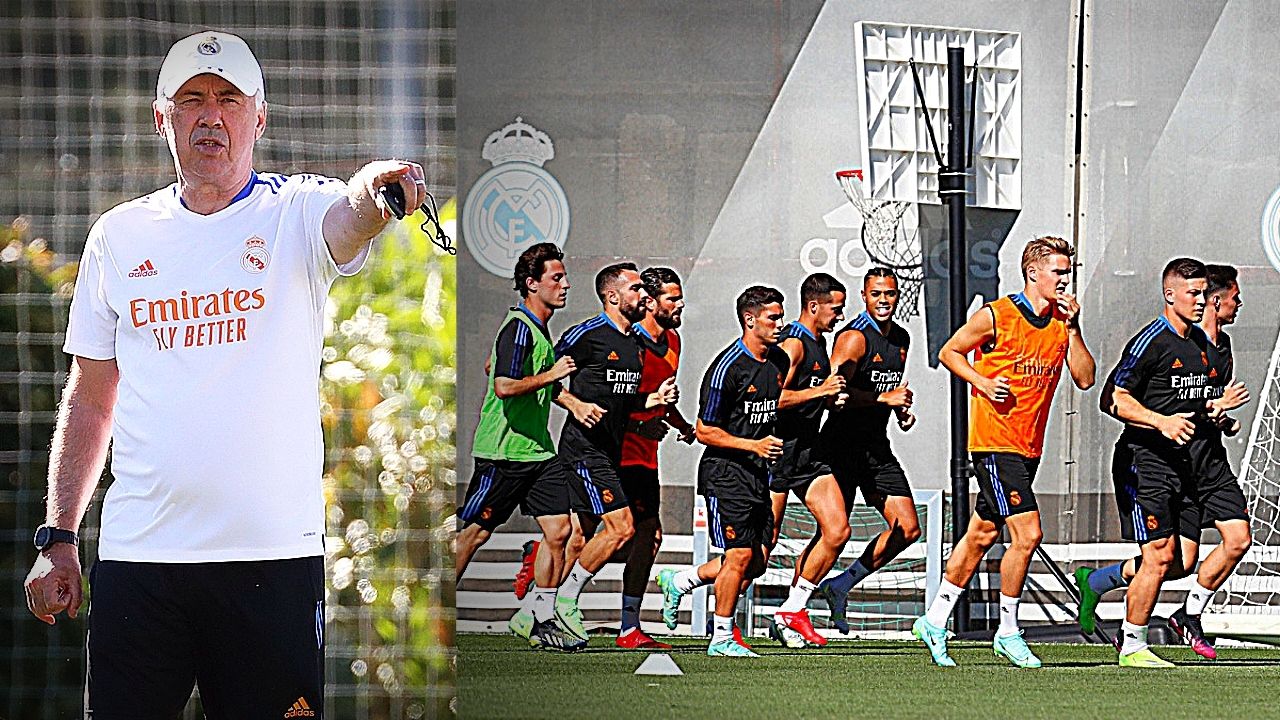 El Real Madrid de Ancelotti se pone en marca con número reducido de jugadores