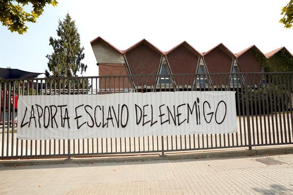 Pancarta joan laporta