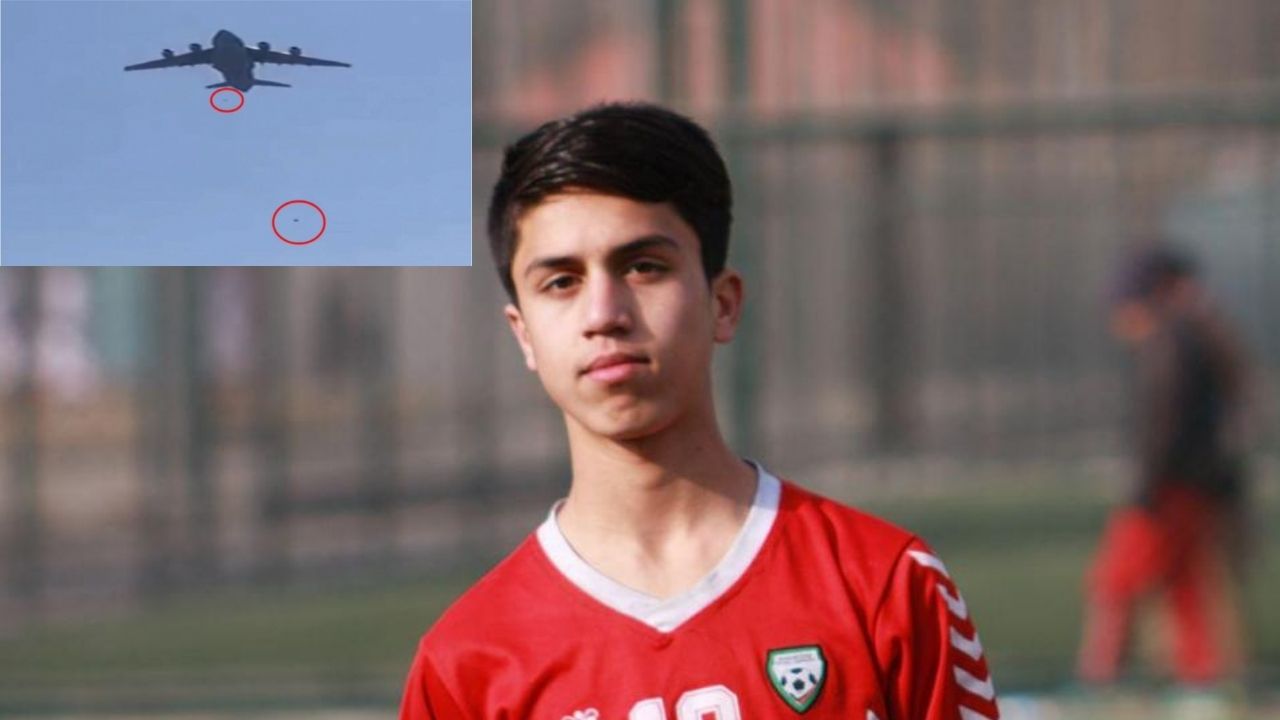 Futbolista de Afganistán murió tras caer de un avión intentando huir de su país