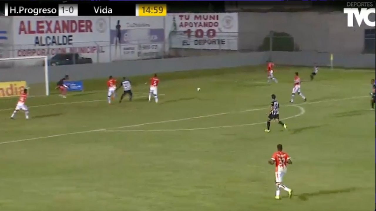 El golazo del Honduras Progreso que podría ser el mejor en lo que va del Apertura 2021-22