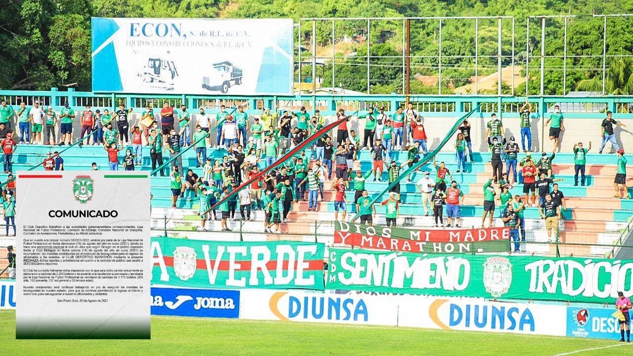 Marathón se defiende y también rechazó haber incumplido protocolo de Sinager