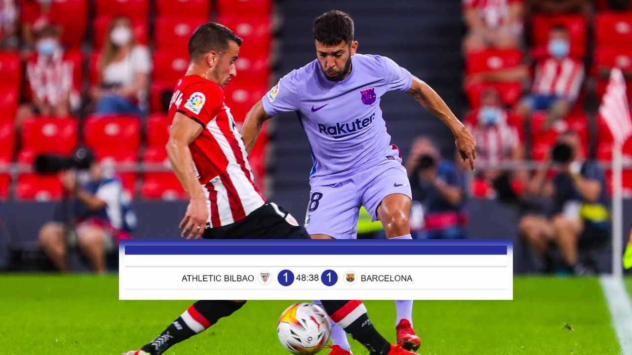 Barcelona saca sufrido empate al Athletic Bilbao en San Mamés