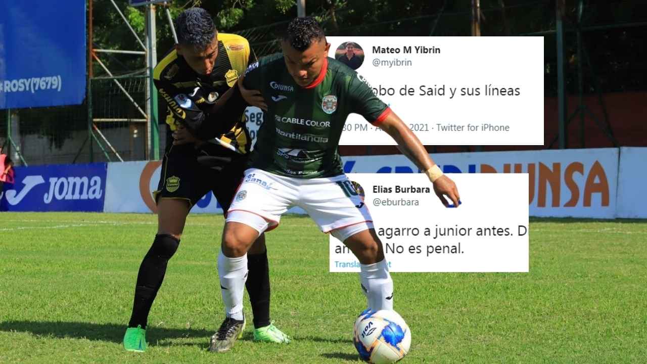 Directivos de Real España explotan contra el arbitraje en el clásico