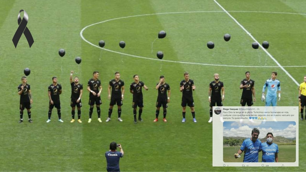 El sentido mensaje de Diego Vazquez por la muerte del Flaco, utilero del Motagua
