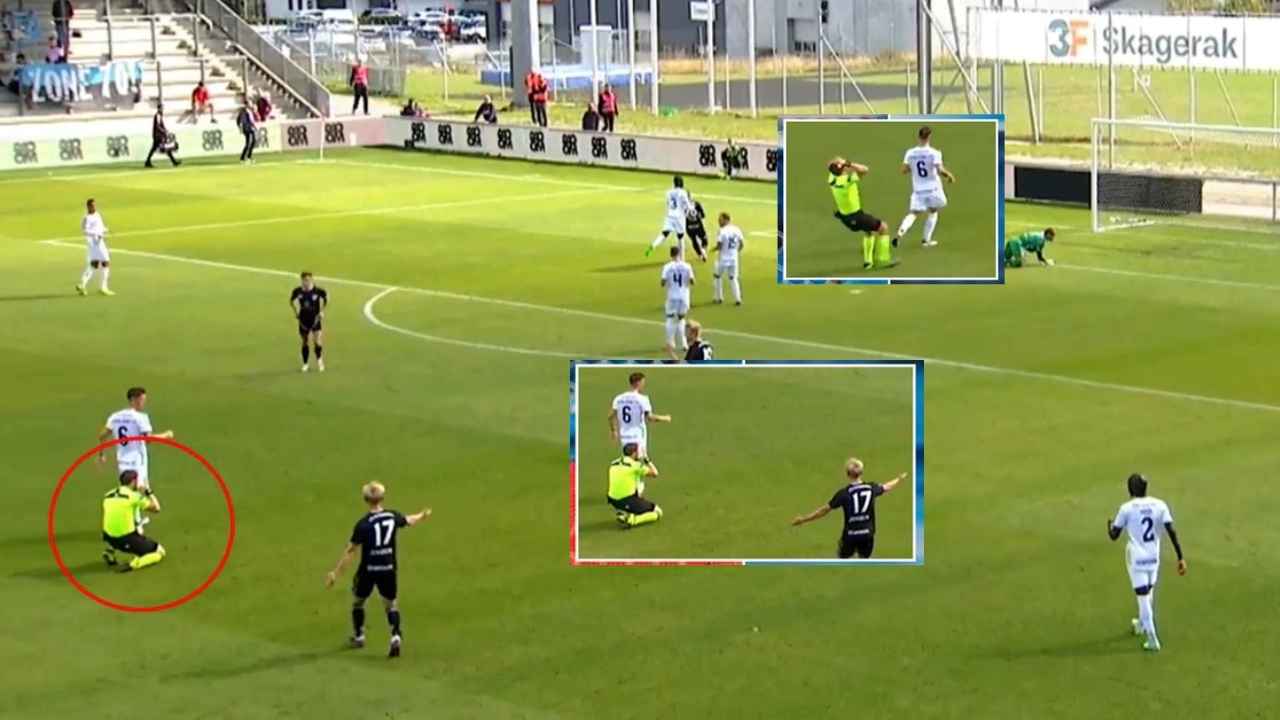 ¡Viral! La insólita reacción de un árbitro tras equivocarse en su decisión