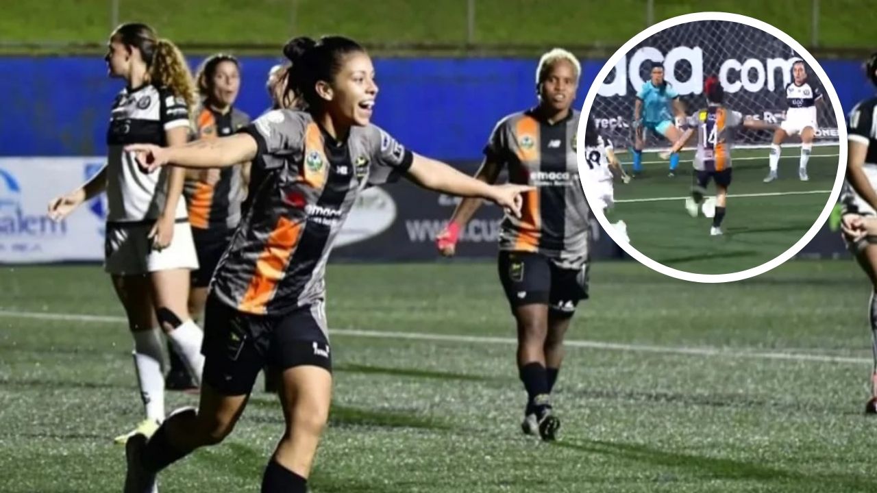 Katherine Rodríguez anota golazo en triunfo de Dimas Escazú ante el Sporting en Costa Rica