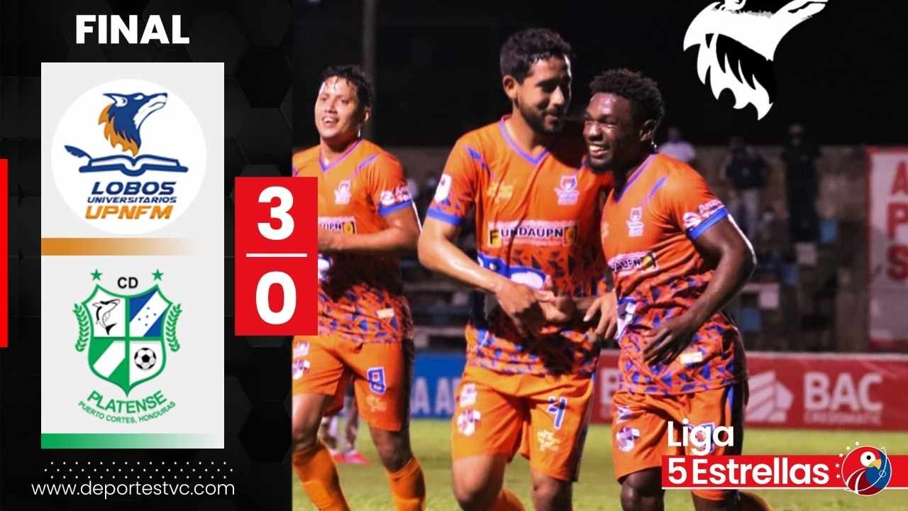 ¡Triplete de Machuca! Lobos UPN destroza al Platense de Primi Maradiaga
