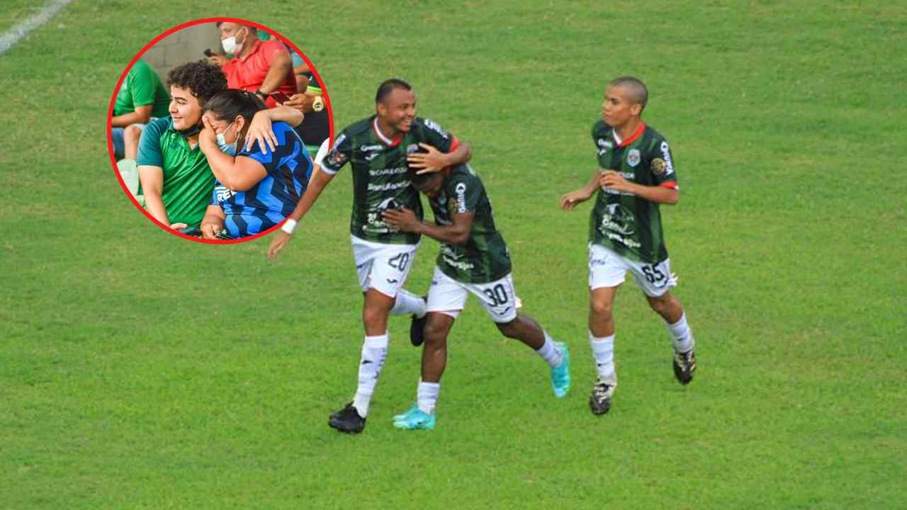 Así celebró la mamá de Isaac Castillo tras su estreno goleador con Marathón en Liga Nacional