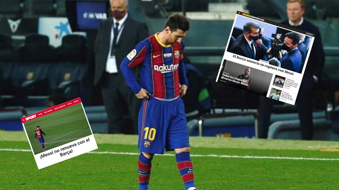 Prensa internacional hace eco sobre la salida de Lionel Messi del Barcelona
