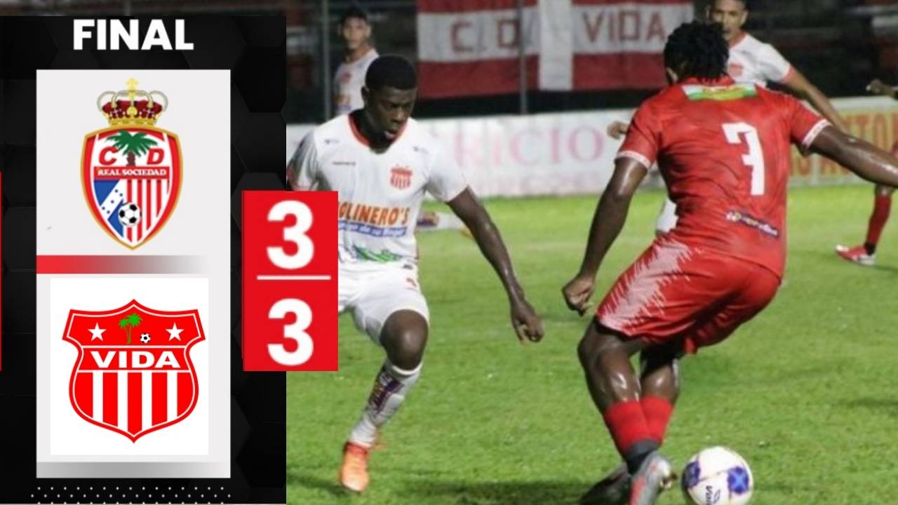 Real Sociedad y Vida lo empatan en una noche de goles en Tocoa