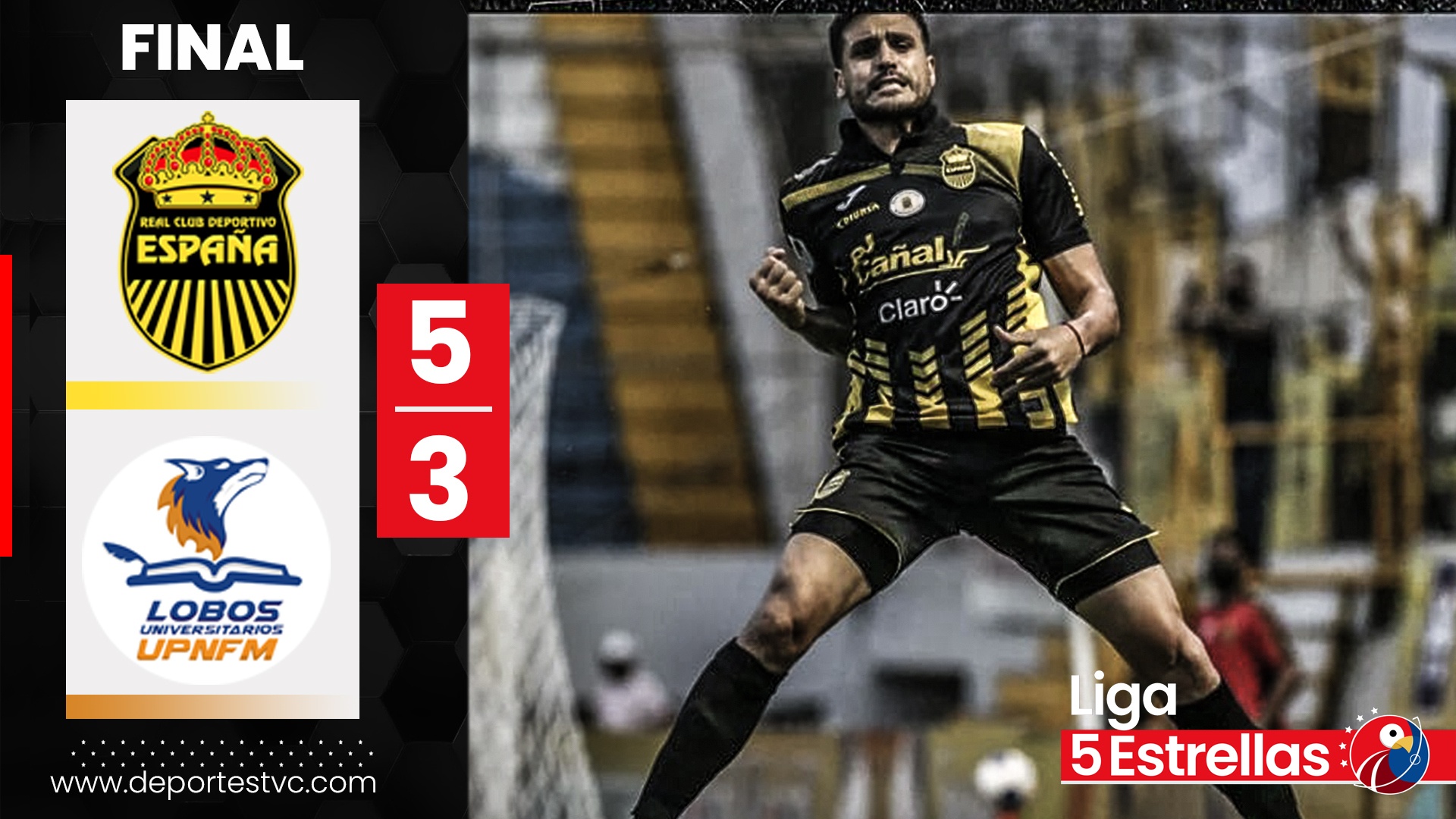 ¡Partidazo en el Morazán! Real España derrotó a la UPN con joya de Ramiro Rocca incluida