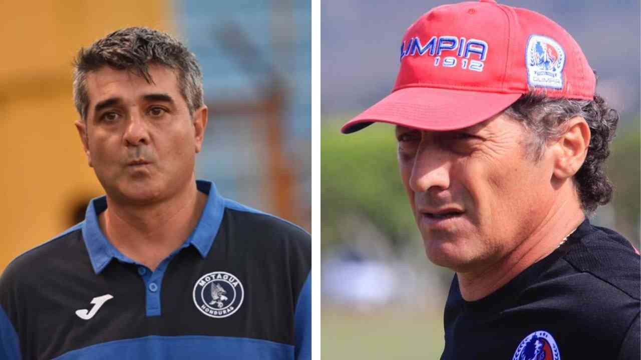 ¡Reconciliación! Diego Vázquez y Pedro Troglio juntos previo al Motagua vs Olimpia