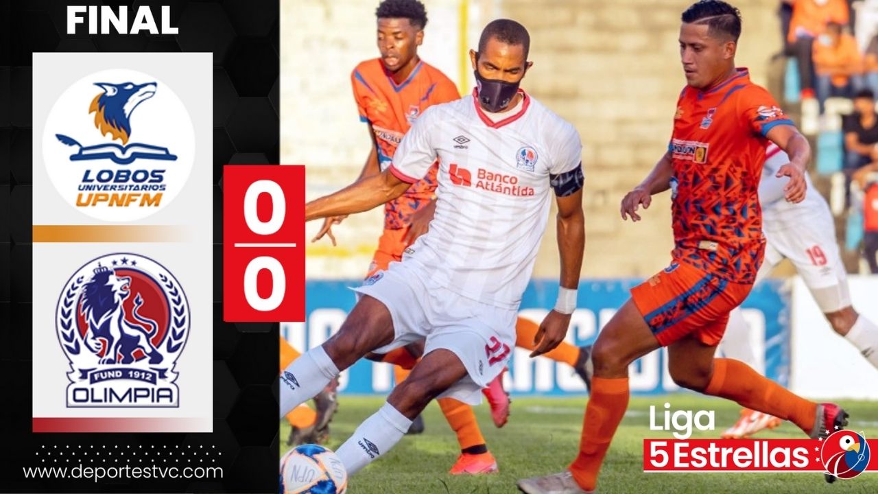 Olimpia no pudo contra los Lobos de la UPN y solo sacó un empate de Danlí