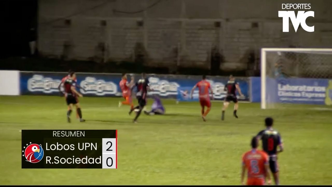 Lobos de la UPN anotó un gol como el que le anularon a Motagua en San Pedro Sula