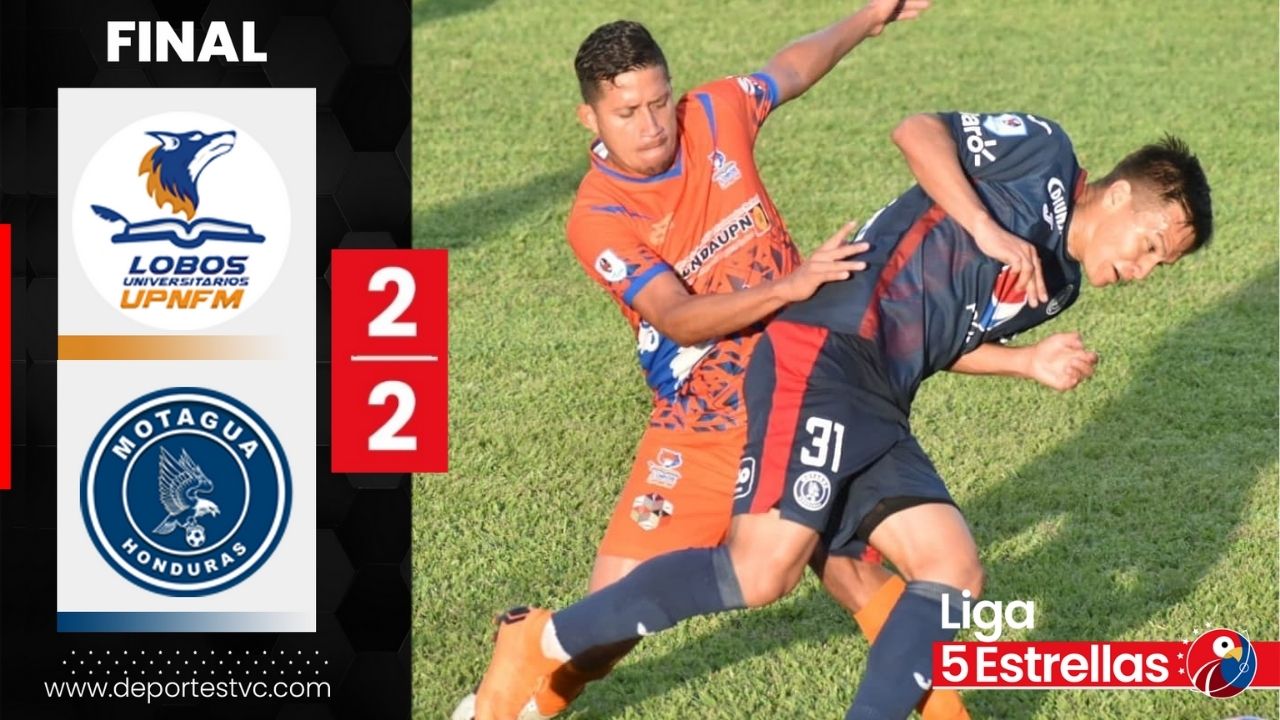 Motagua se complicó en Danlí y rescata un empate ante un aguerrido Lobos de la UPN