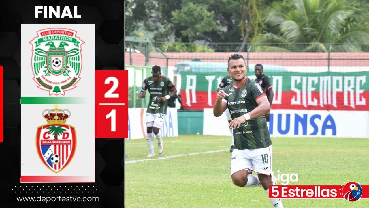 Marathón regresó a la senda del triunfo derrotando al Real Sociedad en el Yankel Rosenthal