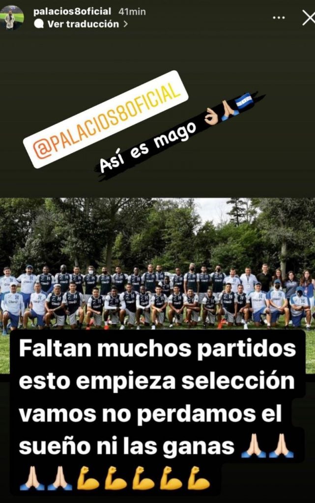 Mensaje Wilson Palacios