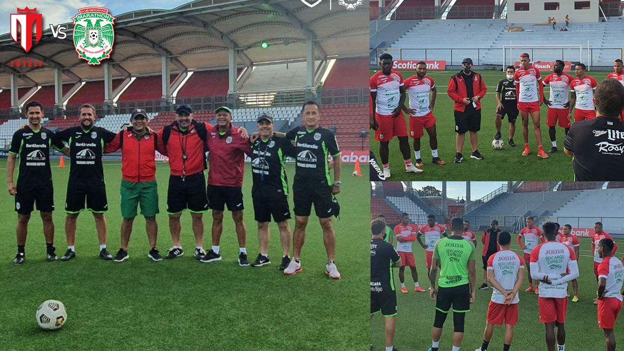 Marathón reconoce la cancha donde enfrentará al Real Estelí por la Liga Concacaf
