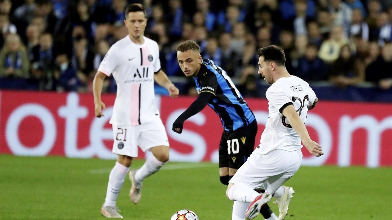 PSG rescató un punto ante el Club Brujas en un flojo debut en la Champions League