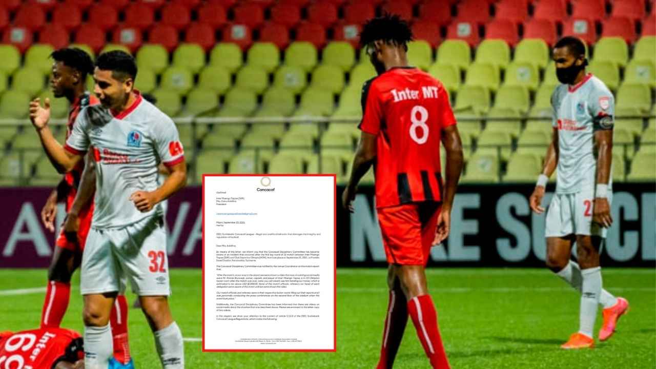 Lo último que dice la Concacaf sobre los incidentes del partido entre Inter Moengatapoe y el Olimpia por la Liga Concacaf
