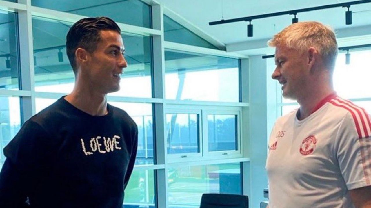 Cristiano Ronaldo entrenó por primera vez con el Manchester United desde su regreso