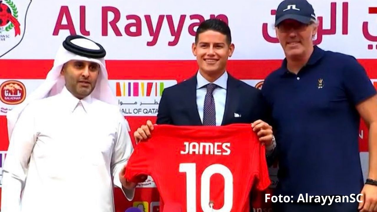 James Rodríguez es presentado oficialmente por el Al Rayyan de Qatar