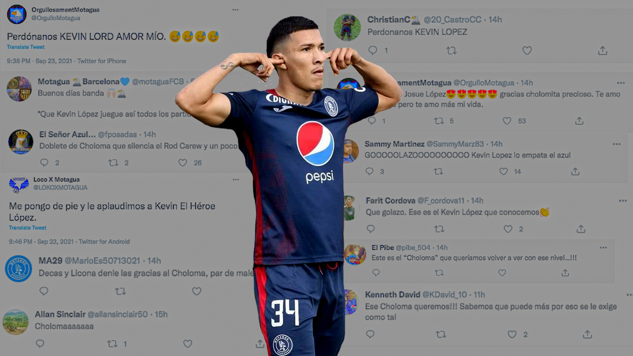 Aficionados motagüenses se 'disculpan' con Kevin López, que vuelve a ganar confianza con la afición azul